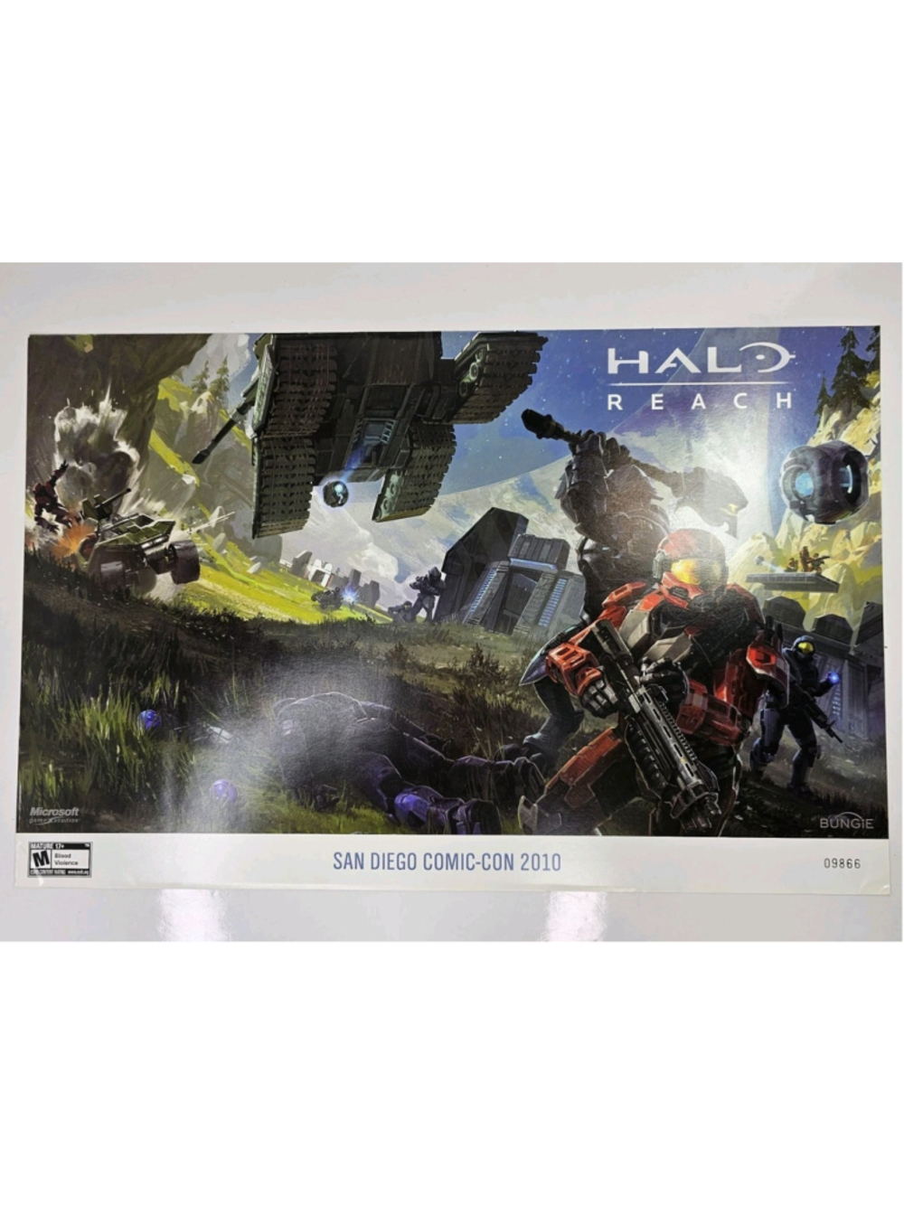 Halo Reach Promo Poster SDCC Comic-Con 2010 11"X17" #9866